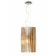 Fabbian Stick Pendelleuchte Big in Holzdesign, ideal für moderne und ökologische Wohnräume.