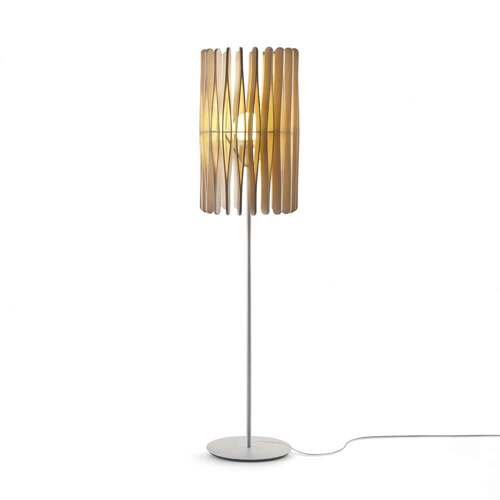 Fabbian Stick Stehlampe Ø 43cm mit zylindrischem Diffusor, elegantes Design fürs Wohn- oder Schlafzimmer.