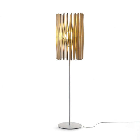 Fabbian Stick-gulvlampe Ø 43 cm med sylindrisk diffusor, elegant design til stue eller soverom.
