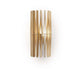 Fabbian Stick Wandlampe Ø 33cm aus Holz mit Aluminiumrahmen, ideal für stilvolle Wohnräume.