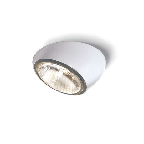 Fabbian Tools Einbauleuchte Ø 9cm GU10 in Weiß mit Halogenlampenaufsatz und einstellbarem Diffusor.
