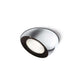 Fabbian Tools LED-Einbauleuchte Ø 14cm in Chrom mit Halogenlampenaufsatz und einstellbarem Diffusor.