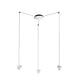 Fabbian Tripla LED-Hängelampe 3-flammig - moderne Pendelleuchte mit drei lichtstarken Leuchten.