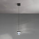 Fabbian Tripla LED-Pendelleuchte schwebend von der Decke mit elegantem Lichtdesign.