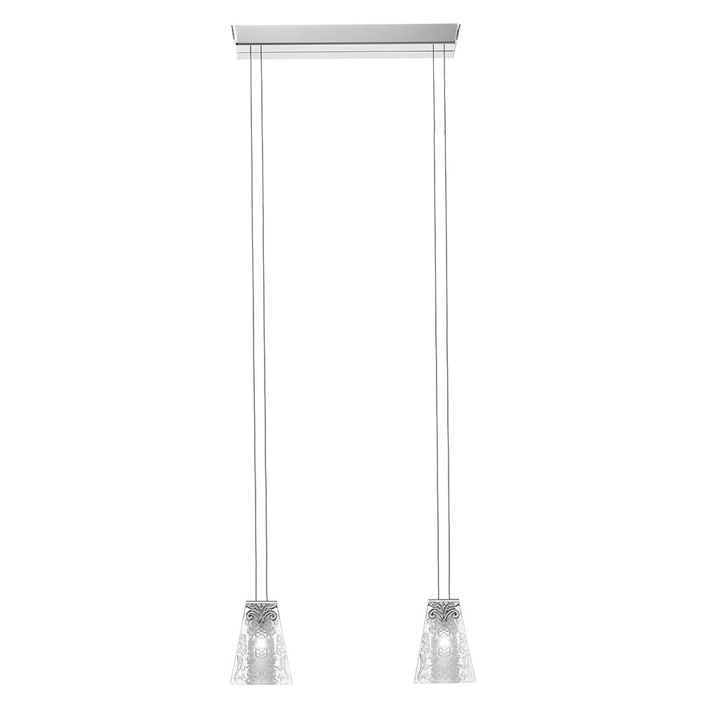 Fabbian Vicky Pendant Lamp 2-Flame