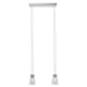 Fabbian Vicky Pendelleuchte 2-flammig mit edlem Kristall-Diffusor und modernem Design.