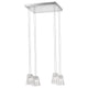 Fabbian Vicky Pendelleuchte 4-flammig mit eleganten Kristall-Diffusoren und modernem Design.