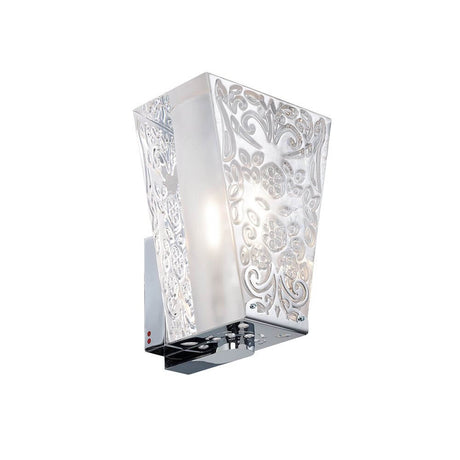 Elegante Fabbian Vicky Wandleuchte mit kristallinem Diffusor und feiner Dekoration.