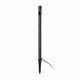 Bezel LED Spießleuchte Schwarz IP65, schlanker Stab mit warmem Licht, ideal für Wege und Durchgangsbereiche.
