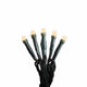 Feierliche LED Lichterkette IP20 mit warmen, weißen Lichtern und grünem Kabel.