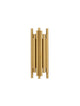 Felix LED Wandleuchte 3000K Gold – moderne goldene Wandlampe aus zylindrischen Aluminiumstäben, puristisches Design, warmweißes 3000K Licht