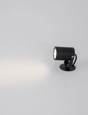 Fend LED Außenwandleuchte Base Flach 3000K Schwarz IP65, moderne ausrichtbare Außenleuchte für Fassade und Garten