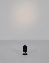 Fend LED Außenwandleuchte Base Flach 3000K Schwarz, minimalistisches Design, ideal für Fassade oder Garten.