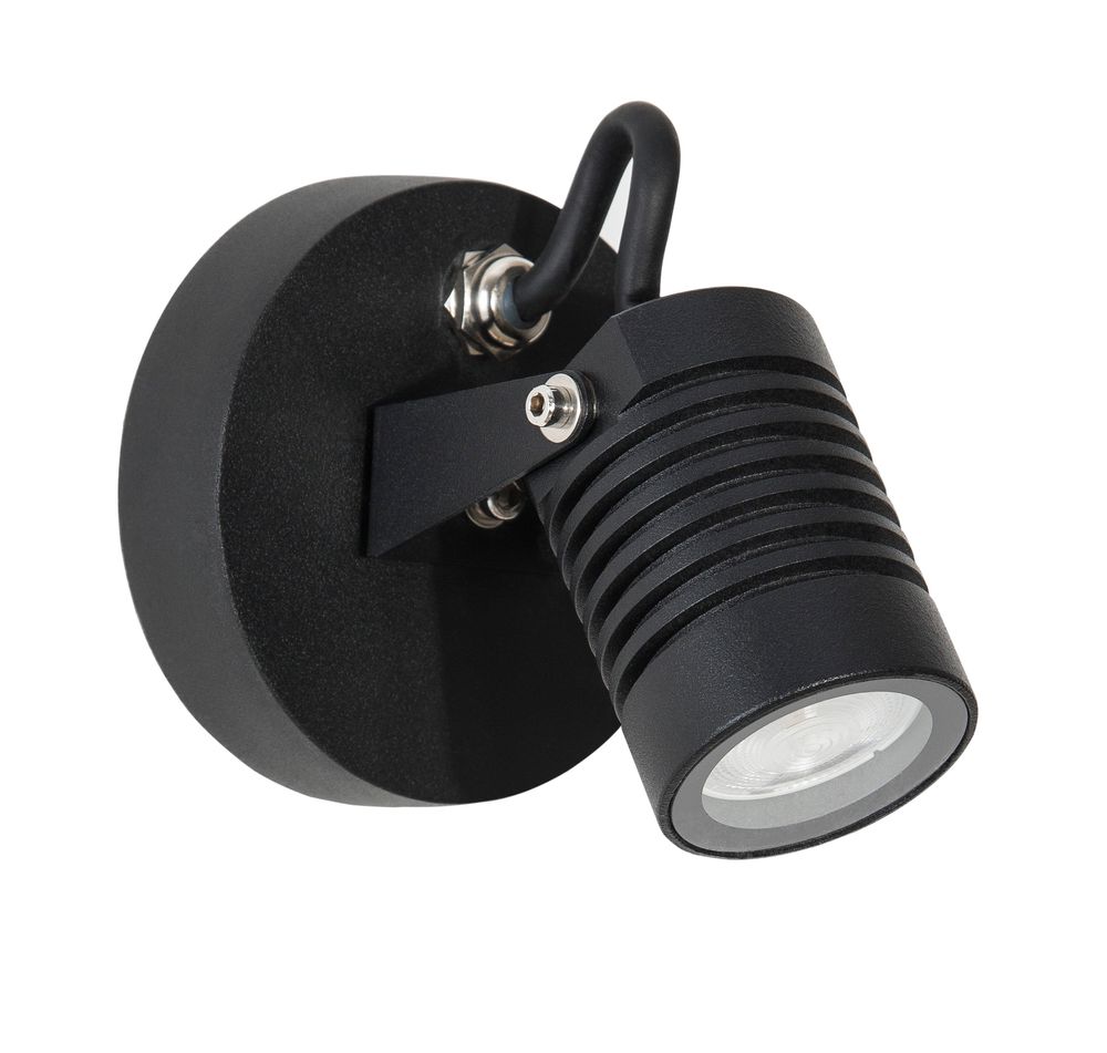 Fend LED Außenwandleuchte Base Hoch 3000K Schwarz IP65