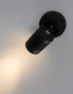 Fend LED Außenwandleuchte Base Hoch 3000K Schwarz IP65, moderne Fassadenleuchte mit ausrichtbarer Lichtquelle.