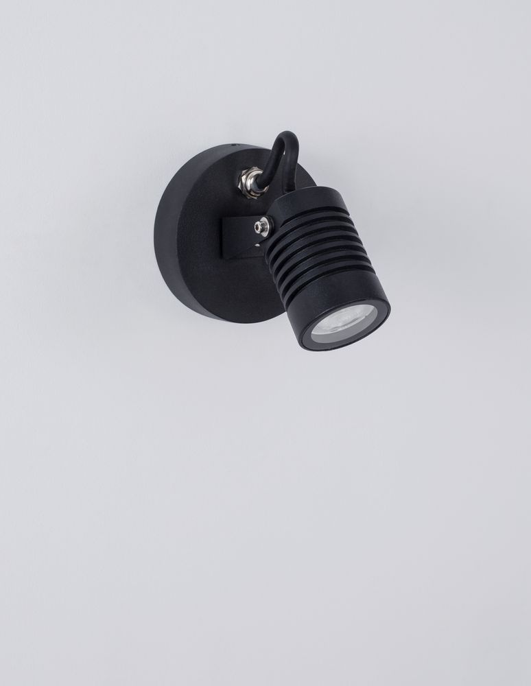 Fend LED Außenwandleuchte Base Hoch 3000K Schwarz IP65