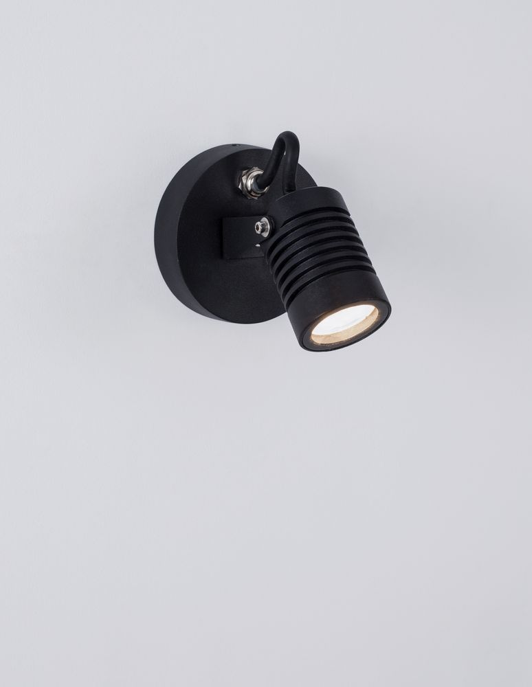 Fend LED Außenwandleuchte Base Hoch 3000K Schwarz IP65
