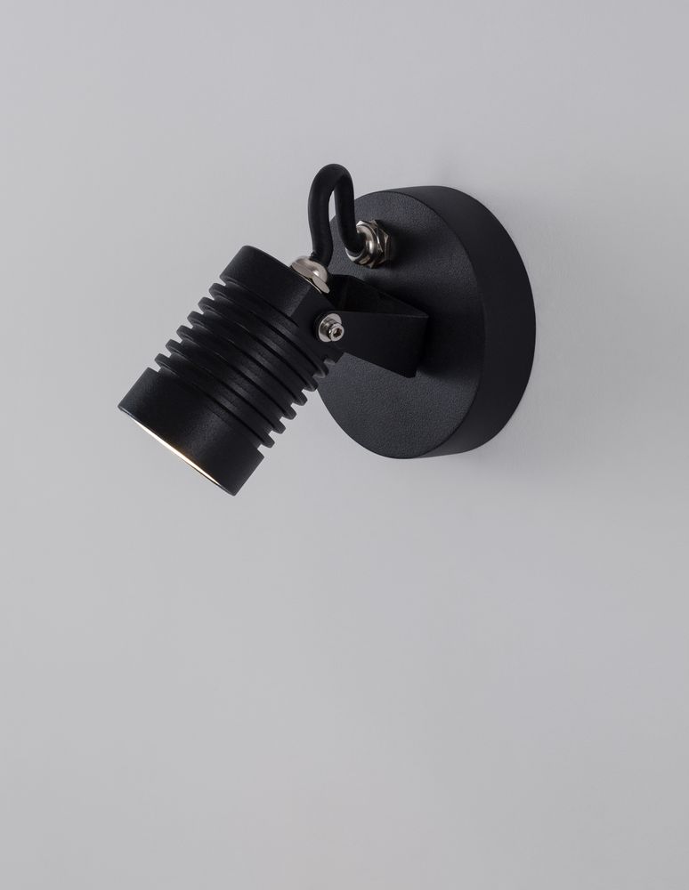 Fend LED Außenwandleuchte Base Hoch 3000K Schwarz IP65
