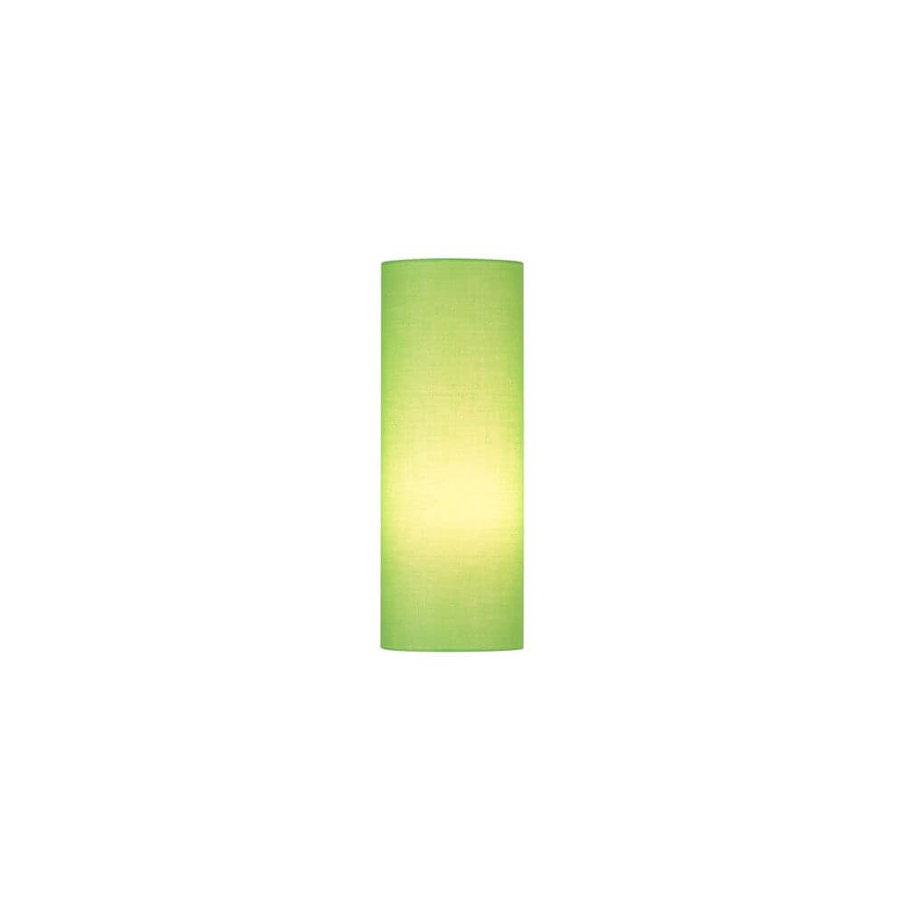 Alt Tag: Fenda Leuchtenschirm 40cm Grün – zylindrischer Lampenschirm in hellem Grün, weiches Licht, ideal für moderne Wohnräume
