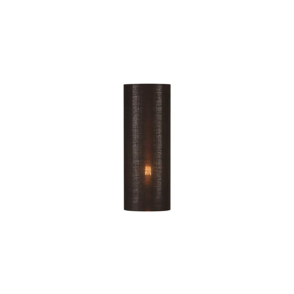Fenda Leuchtenschirm 40cm Schwarz, schwarzer Leuchtenschirm mit kupferfarbener Innenoptik, 40 cm hoch