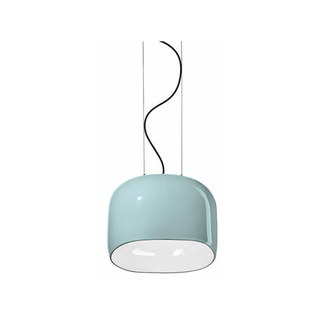 Ferroluce Ayrton L Hängeleuchte 38cm in trendigem, knalligen Blau, modern und einzigartig.
