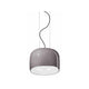 Ferroluce Ayrton L Hängeleuchte 38cm in trendigem Design, schwebend mit elegantem grauem Finish.