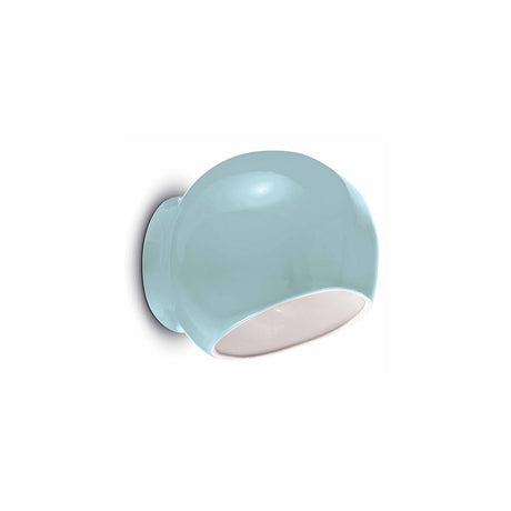 Ferroluce Ayrton Wandleuchte 21cm in stylischem Blau für modernes Wohnambiente.