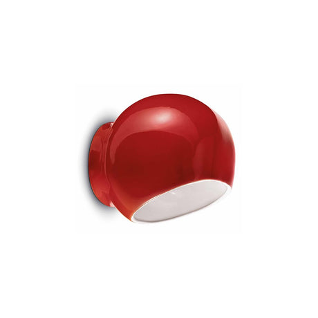 Ferroluce Ayrton Wandleuchte 21cm in rotem Design, moderne Wandlampe für stilvolle Akzente im Raum.