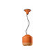 Ferroluce Bellota Hängeleuchte Ø 24cm in modernem orange, ideal für Wohnbereiche, Büros und Geschäfte.