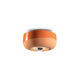 Ferroluce Bellota Keramik-Deckenleuchte Ø 27,5cm in modernem orangefarbenen Design