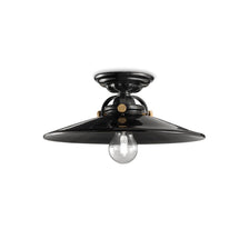 Plafonnier Ferroluce B&W Ø 31 cm au design rustique noir avec une atmosphère romantique.