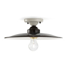Ferroluce B&W plafonnier Ø 35 cm - lampe de plafond vintage au design simple