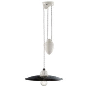 Ferroluce B&W Hängeleuchte mit Seilzug Ø 30cm