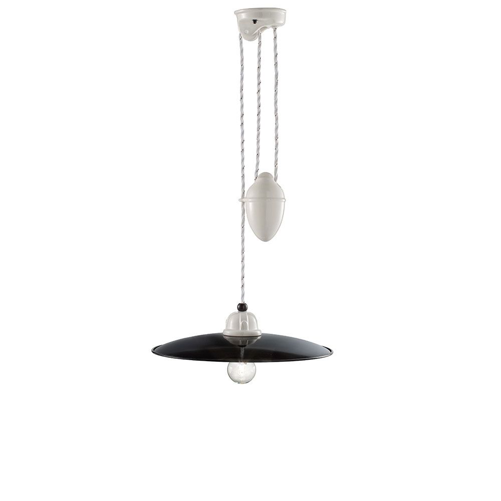 B&W Rise and Fall Hängeleuchte mit Seilzug Ø 35cm online kaufen