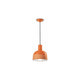 Ferroluce Caxixi Hängeleuchte Ø 22,5cm in Orange mit raffinierter Glockenform zur modernen Raumgestaltung.