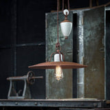 Ferroluce Grunge Rise and Fall Vintage-Hängeleuchte Ø 40cm
