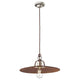 Ferroluce Grunge Vintage-Hängeleuchte Ø 40cm mit klassischer Form und handgearbeitetem italienischen Design.