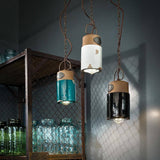 Ferroluce Industrial pendant light made of ceramic