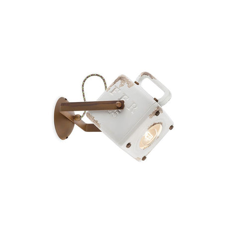 Ferroluce Industrial Retro-Wandleuchte in elegantem italienischem Design, handgemacht und ideal für jeden Raum.