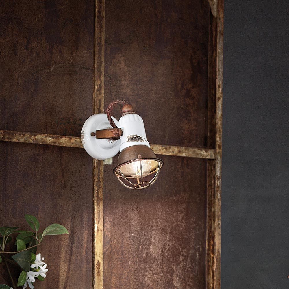 Ferroluce Loft Blanc Applique murale