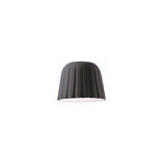 Ferroluce Madame Gres ceiling light Large in black ceramic design, elegant ceiling light for Italian light art.