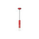 Ferroluce Pi Hängeleuchte 25cm in Rot, schlankes Design für jeden Wohnbereich, elegant und farbenfroh.
