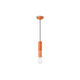 Ferroluce Pi Hängeleuchte 25cm in orange, schlankes Design, perfekt für jeden Wohnbereich.