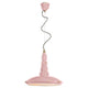 Ferroluce Vague-Vintage Hängeleuchte Ø 40cm in zartem Rosa, ideal für stilvolle Einrichtungen.