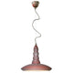 Ferroluce Vague-Vintage Hängeleuchte Ø 40cm in trendigem Rot-Ton, ideal für Küchen und Wohnzimmer.