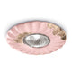 Ferroluce Vintage Einbaustrahler Ø 12cm in pink mit geschwungener Form und Goldakzenten