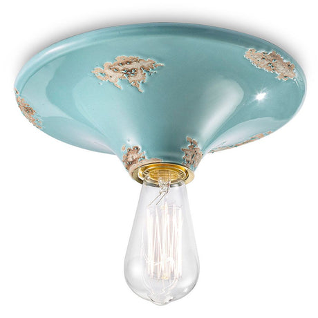 Ferroluce vintage keramische plafondlamp Ø 25 cm