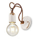 Ferroluce Vintage Wandleuchte mit industriellem Design und schickem Leuchtmittel für harmonisches Licht.