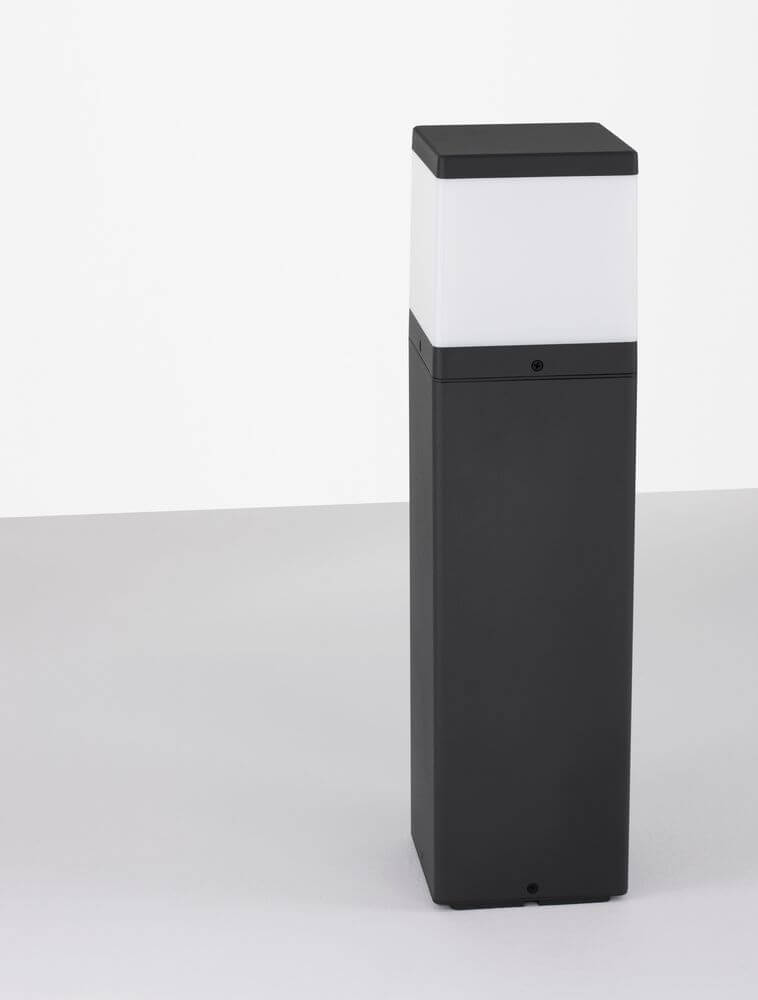 Ferron Außenpollerleuchte Dunkelgrau IP65 für stilvolle Außenbeleuchtung.