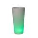 Ficus leuchtender LED Blumentopf mit Akku und Fernbedienung in modernem Design mit grünem Licht.